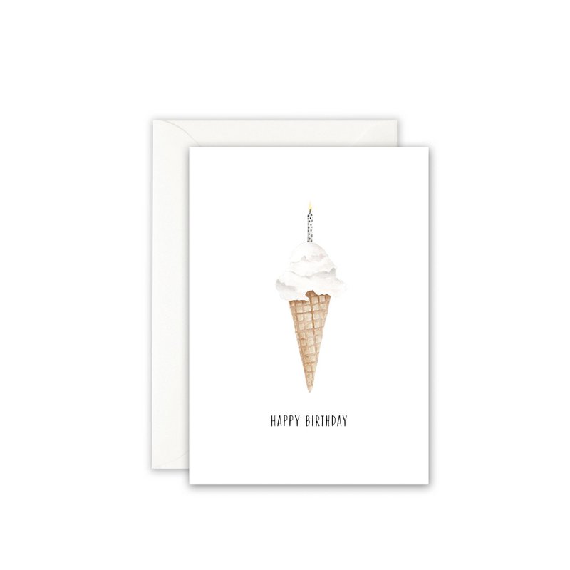 Biglietto d'auguri · Candela gelato