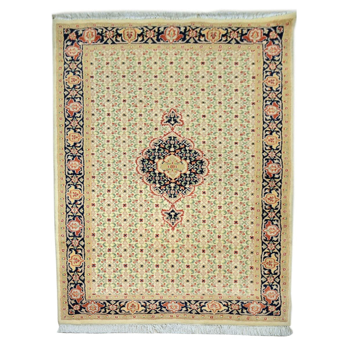 Bajar Hand knotted Grain Brown Area Rug