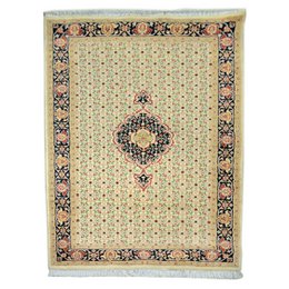 Bajar Hand knotted Grain Brown Area Rug
