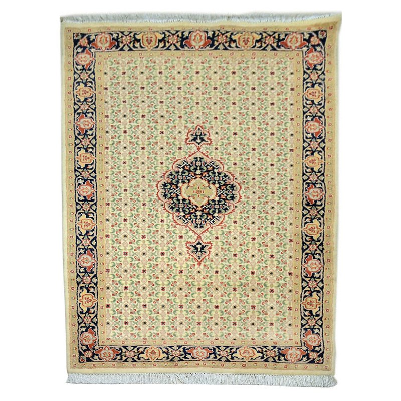 Bajar Hand knotted Grain Brown Area Rug