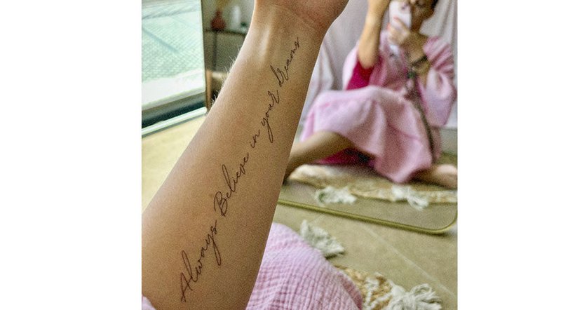 Tatouage éphémère Sioou - Tro altid på dine drømme x5