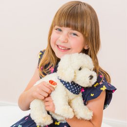 Labradoodle zittend 28 cm - knuffel - knuffel