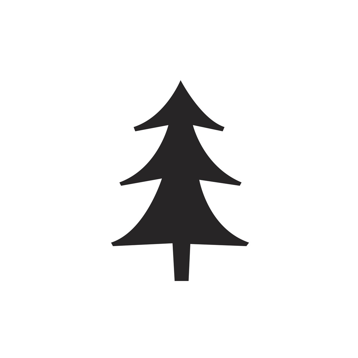 Mini timbre d'arbre de Noël - Timbre en bois pour l'artisanat des fêtes