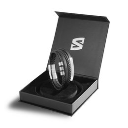 Leren armband "Brave"