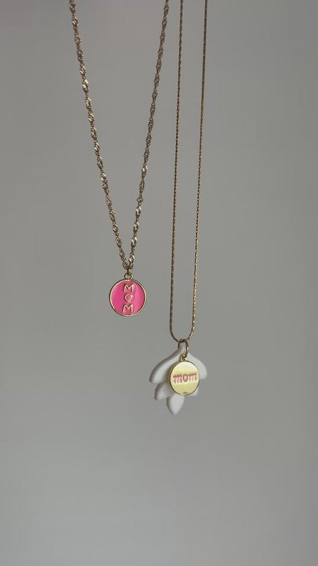 Mamá - Perla - Collar artesanal regalo del Día de la Madre