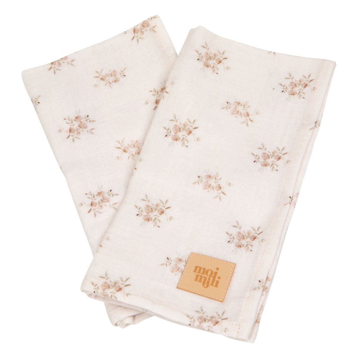 Set of 2 muslin nappies "Boho Flowers"