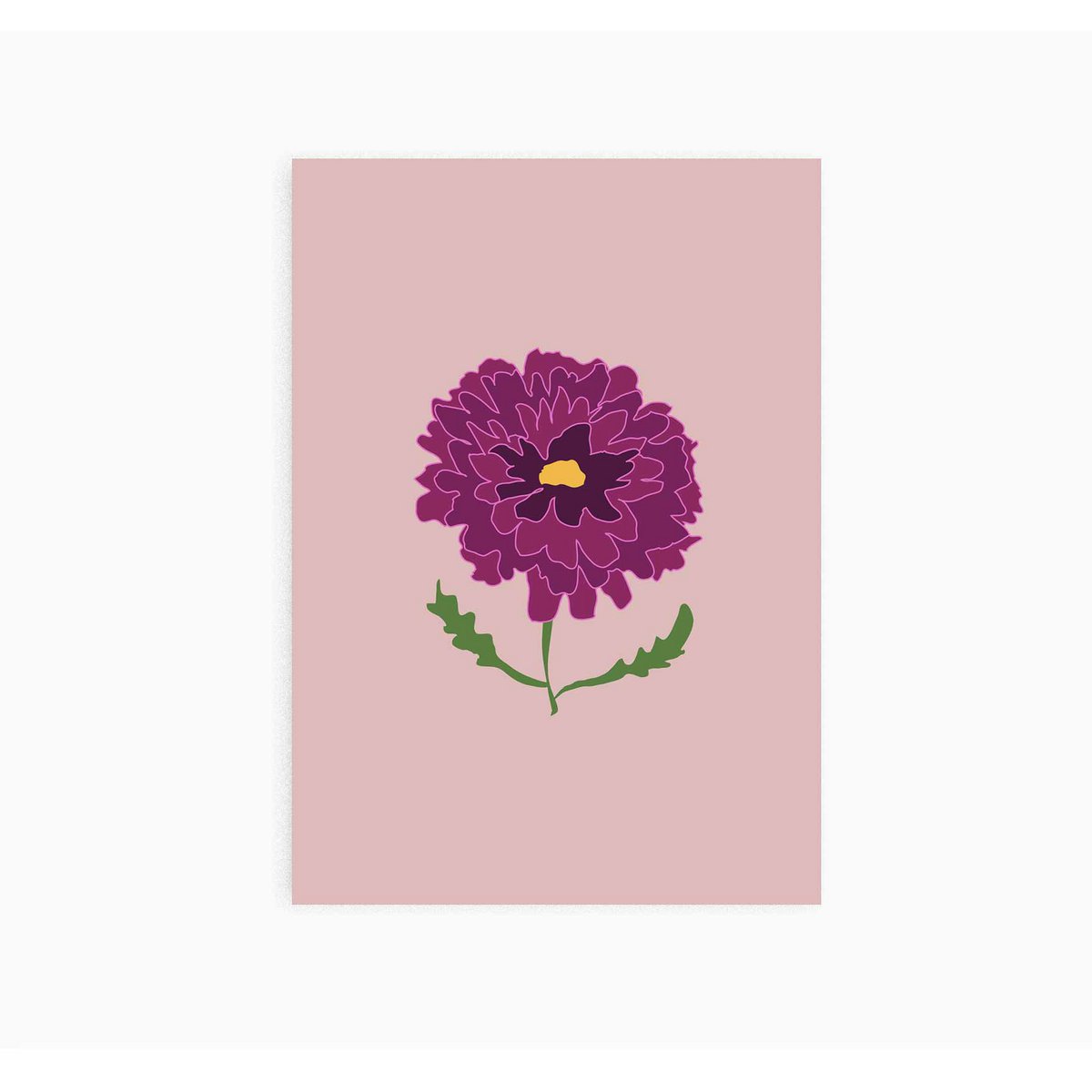 A6 Ansichtkaart || Chrysant || Bloem