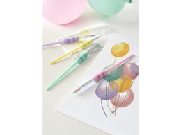 Brush set FC soft touch pastel colors 4 pcs. on bk. 4 pieces dimensions (4,8,10,12)