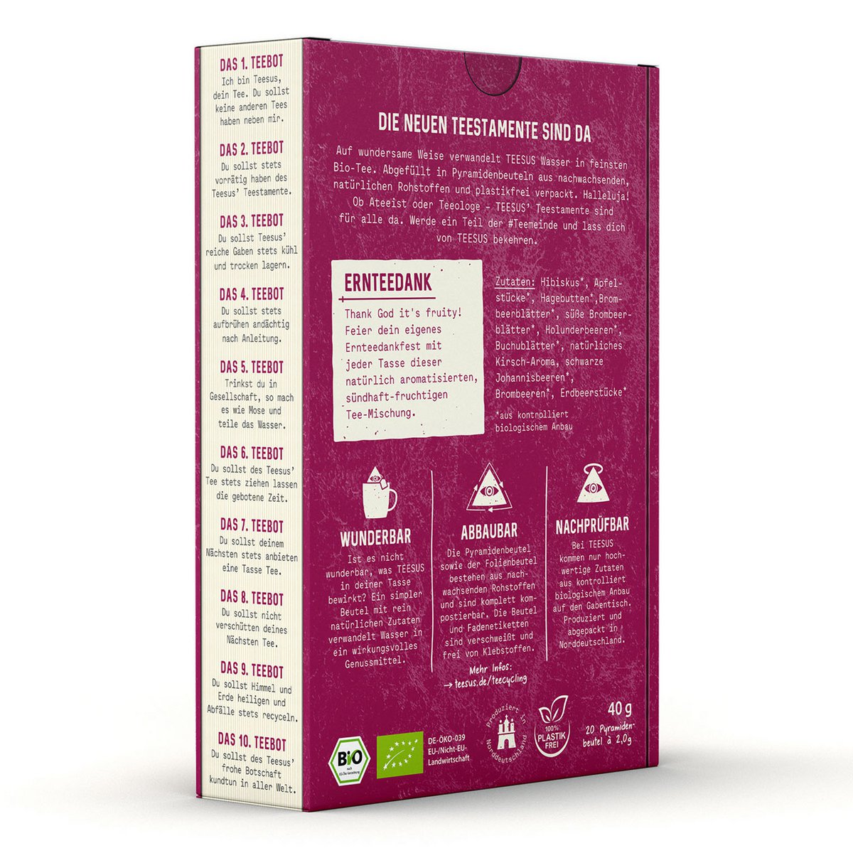 ERNTEEDANK – Bio-Früchtetee-Mischung (natürlich aromatisiert)