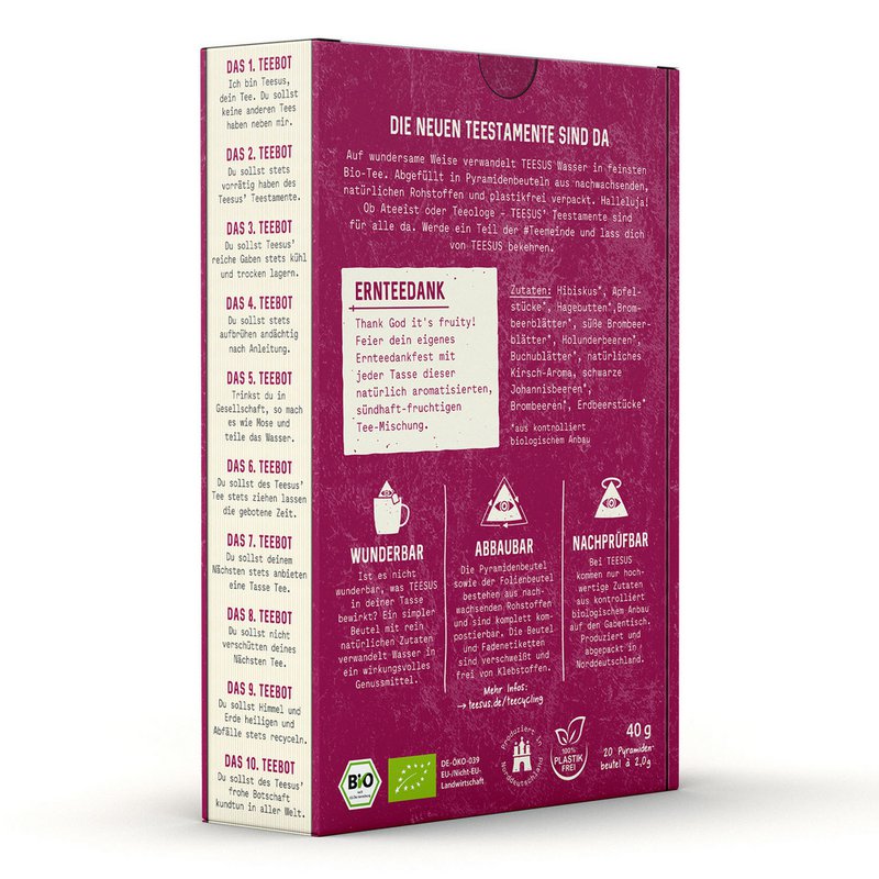 ERNTEEDANK – Bio-Früchtetee-Mischung (natürlich aromatisiert)