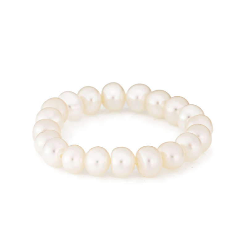 Classy White Ring