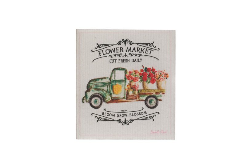 Strofinaccio Mercato dei fiori 17x20 cm Isabelle Rose