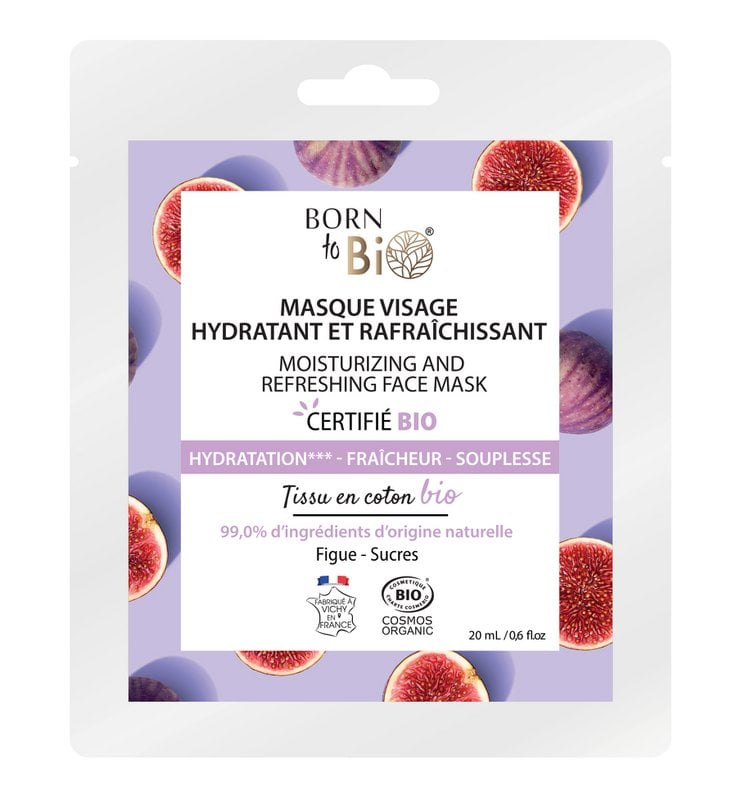 Nawilżająco-odświeżająca maska ​​do twarzy - Certified Organic