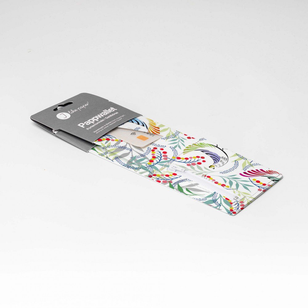 FLORALITY BIRD Tyvek® kartonnen portemonnee / portemonnee