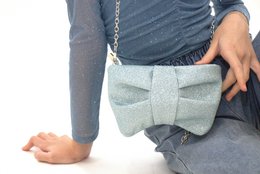 Bolso bandolera infantil - Luna - Mint Glitter