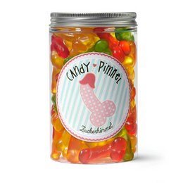 Candy Pimmel Snack Box M Confezione regalo con pene di frutta e gomma JGA