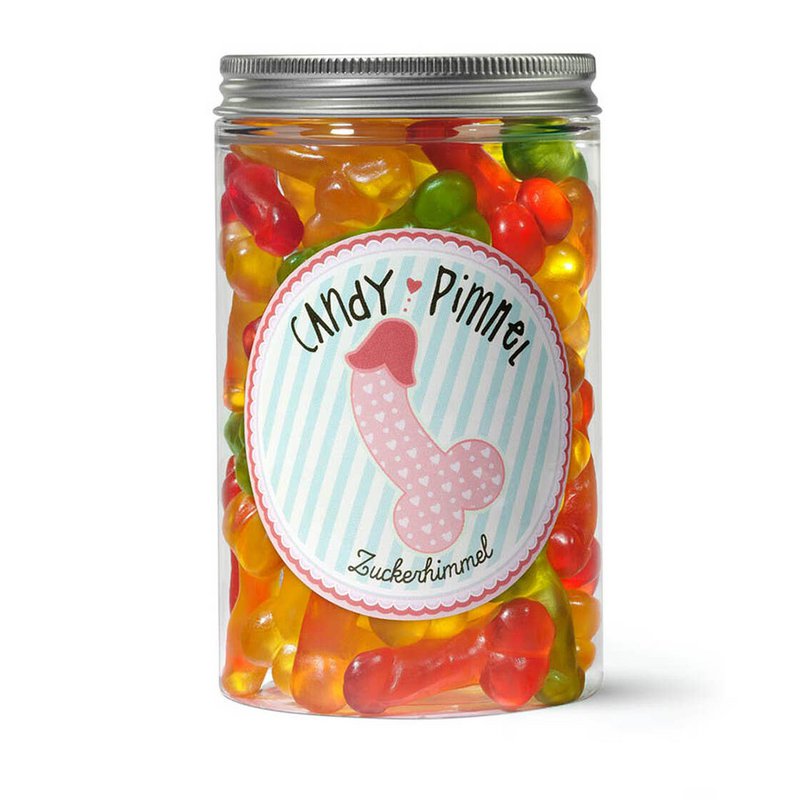 Candy Pimmel Snack Box M Confezione regalo con pene di frutta e gomma JGA