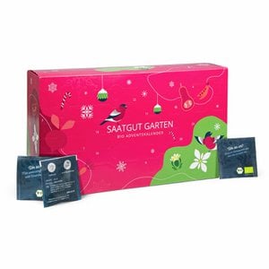 Organic seed Advent calendar "Garden" - 24 different vegetables and herbs seeds