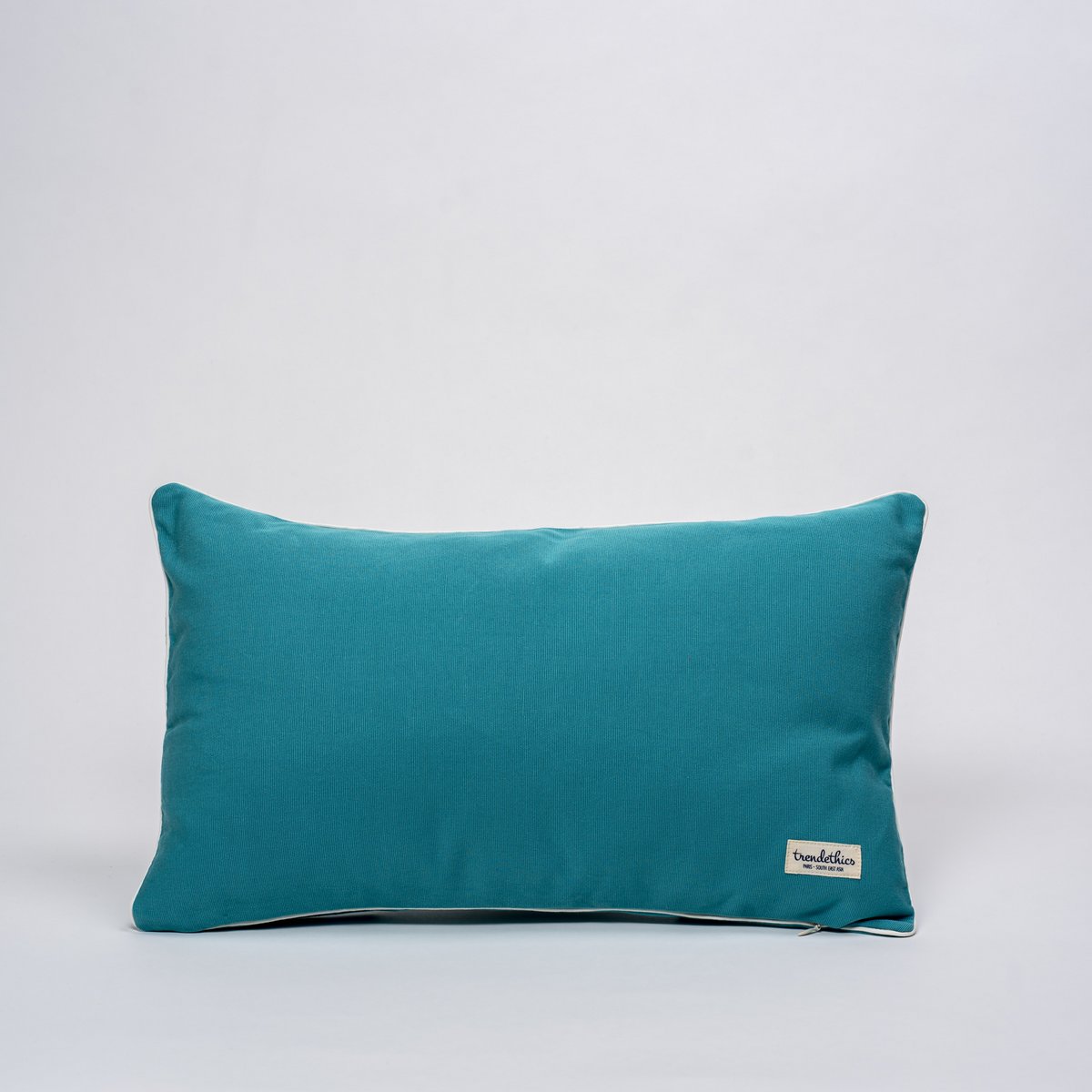 Housse de coussin décoratif turquoise Cim Lio