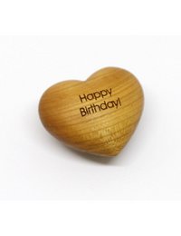 Cuore di legno di ringraziamento Buon compleanno! come regalo di compleanno.