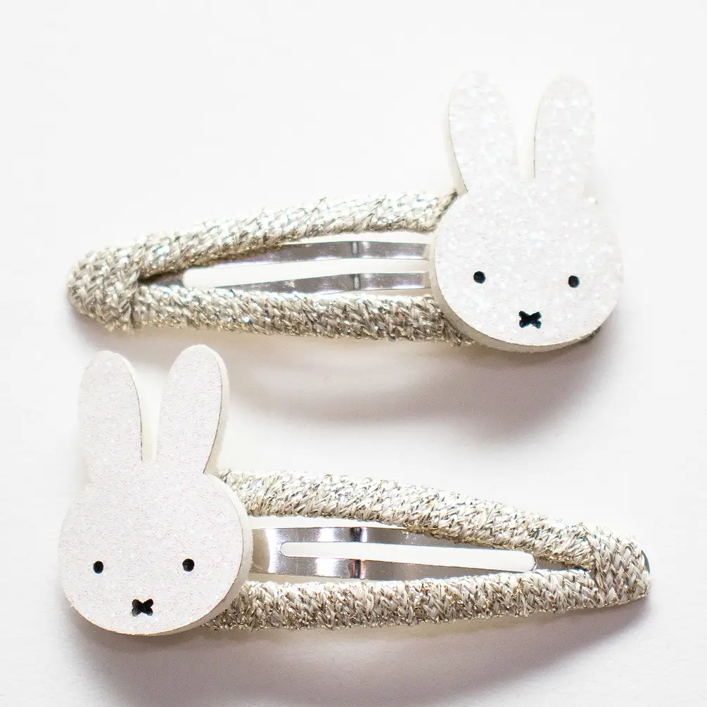 Dúo de pasadores Miffy White - Tarjeta para compartir