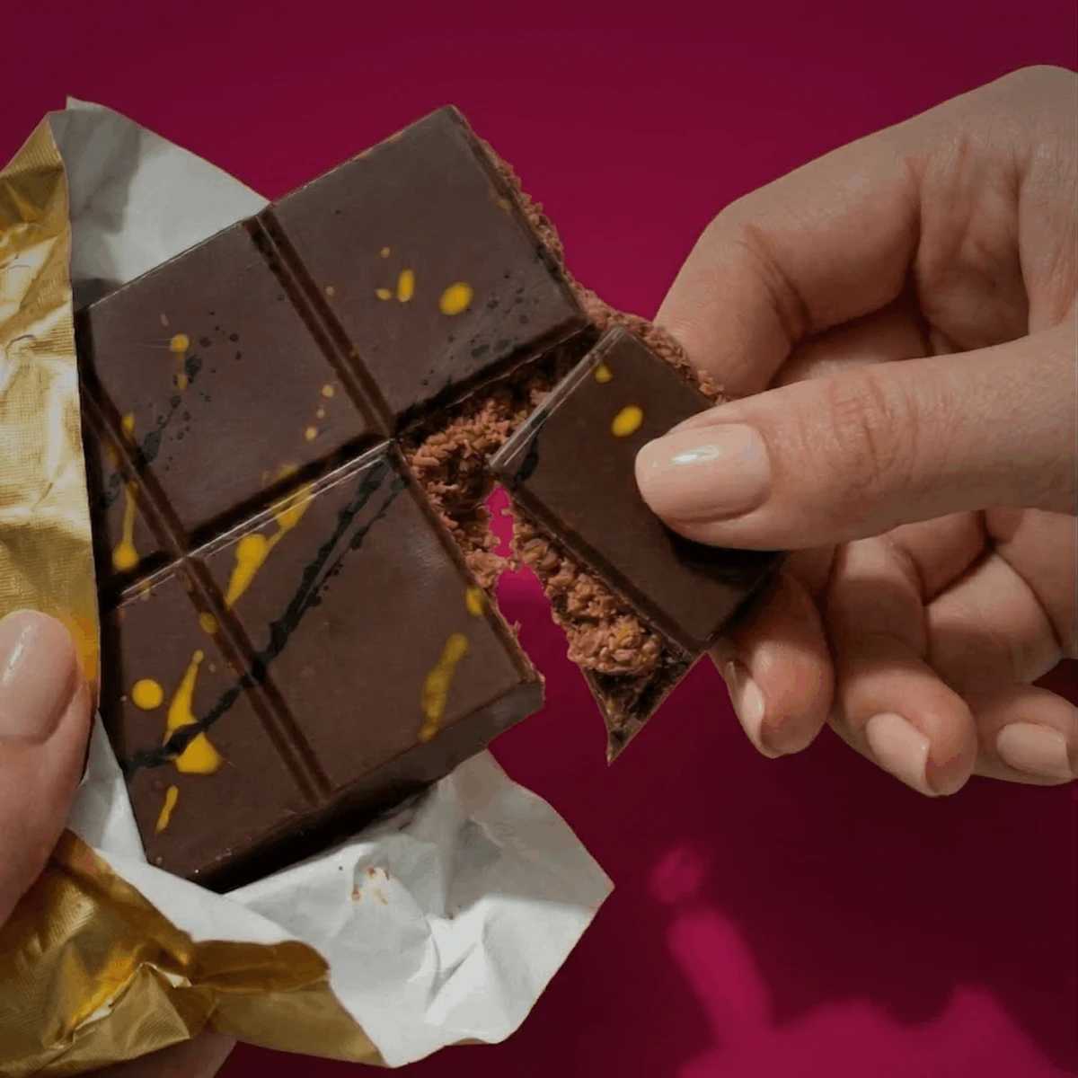 ZYN Dubai Chocolate – Hazelnut & Kunafa · Dark Chocolate 200G