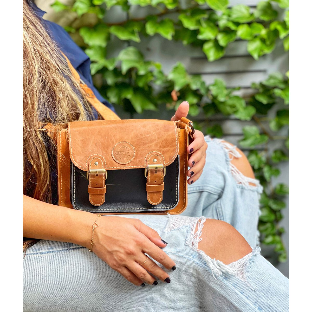 Handmade Genuine Leather Crossbody Bag