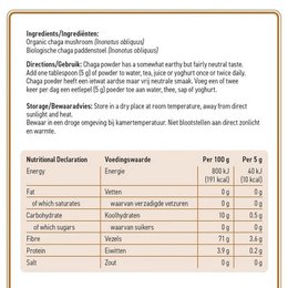 Big Food - Chaga w proszku Organic & Wild - 150 g