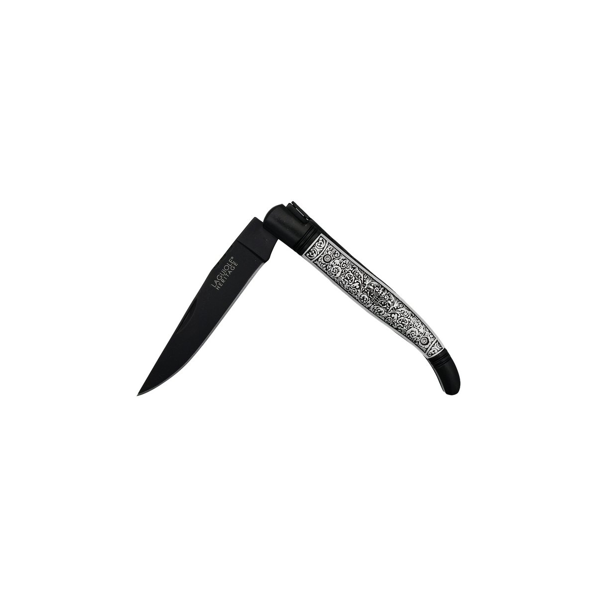 Cuchillo plegable Laguiole Heritage - Hoja veneciana negra
