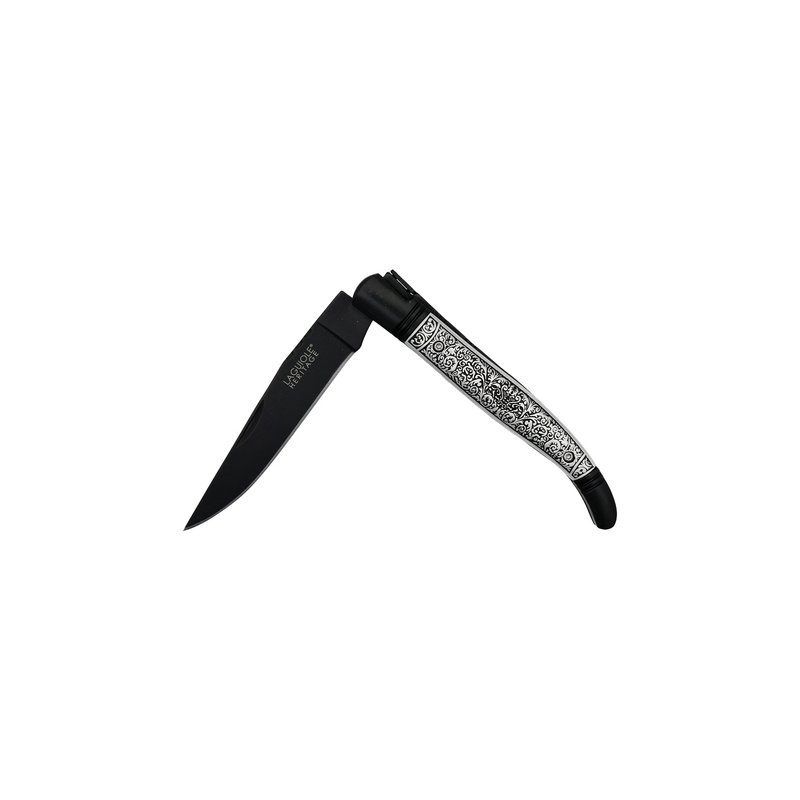 Cuchillo plegable Laguiole Heritage - Hoja veneciana negra