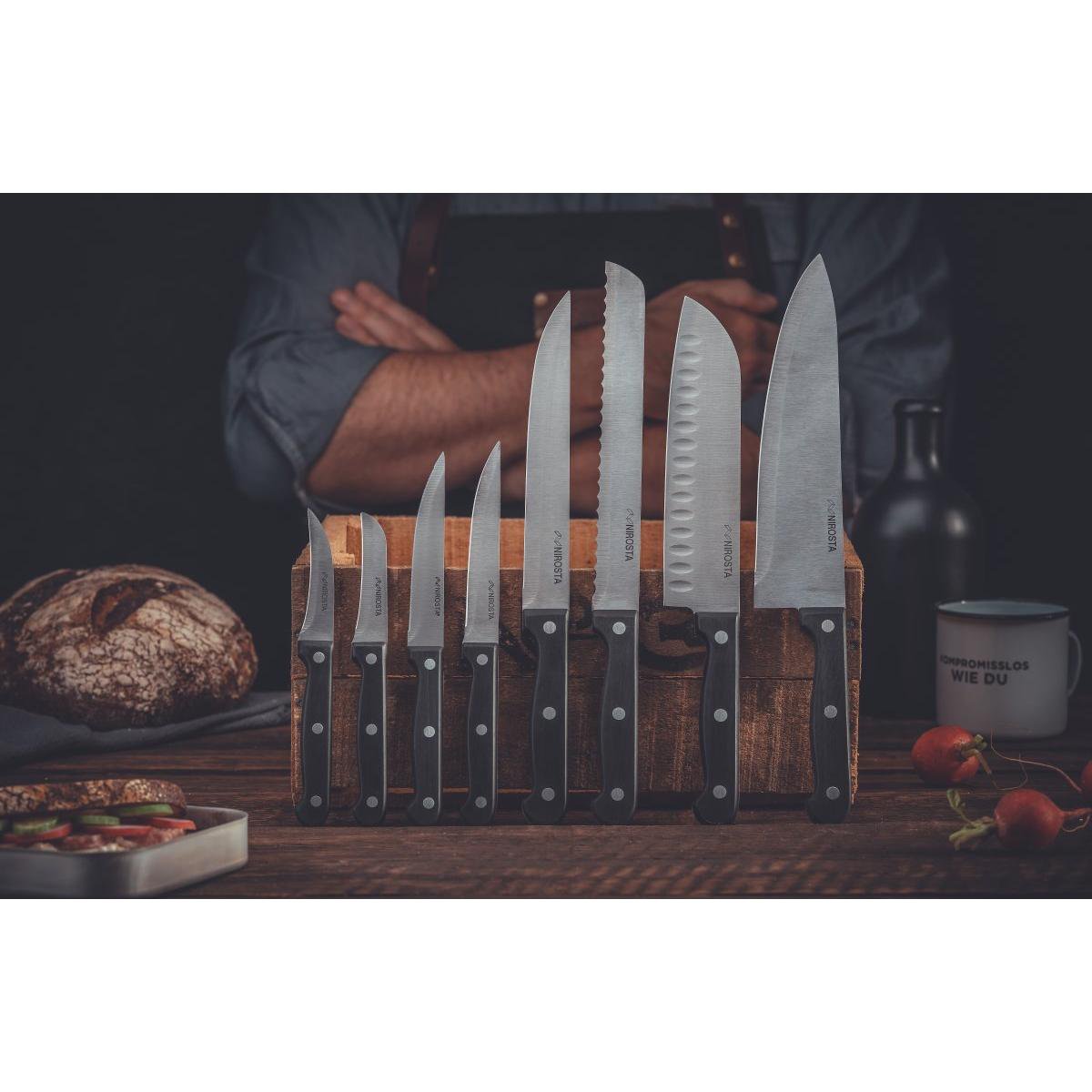 Set of 4 Nirosta Mega steak knives 21 cm