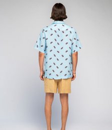Chemise en lin Bleu Glace - Agnė Kišonaitė (Unisexe)