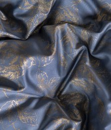 Satin-Bettwäsche-Set Rose Line Silver Blue/Chess IQ Silver Blue
