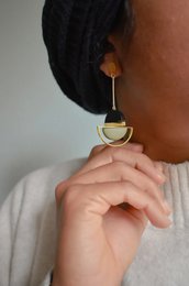 Pendientes colgantes de óxido de mármol
