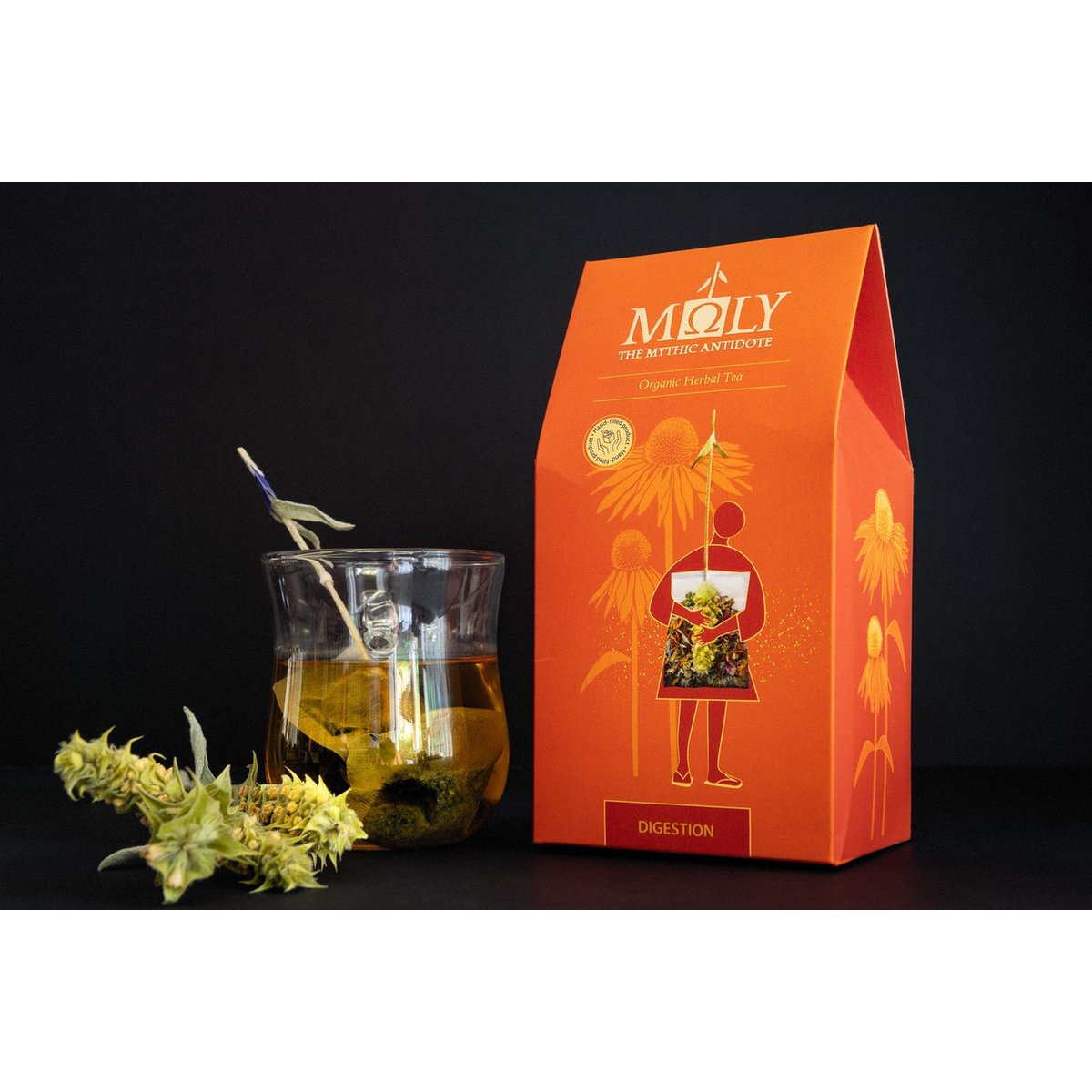 MΩLY „Verdauung“ – Bio-Kräutertee mit natürlichem Kräuterstamm