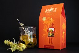 MΩLY "Digestion" – Organic Herbal Tea with Natural Herbal Stem