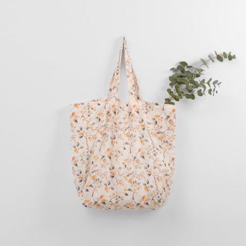 Fall Watercolor Linen Big Bag