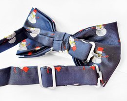 Bowtie - Blue with snowman