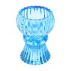 Doppelseitiger Kerzenhalter aus Glas – Blau