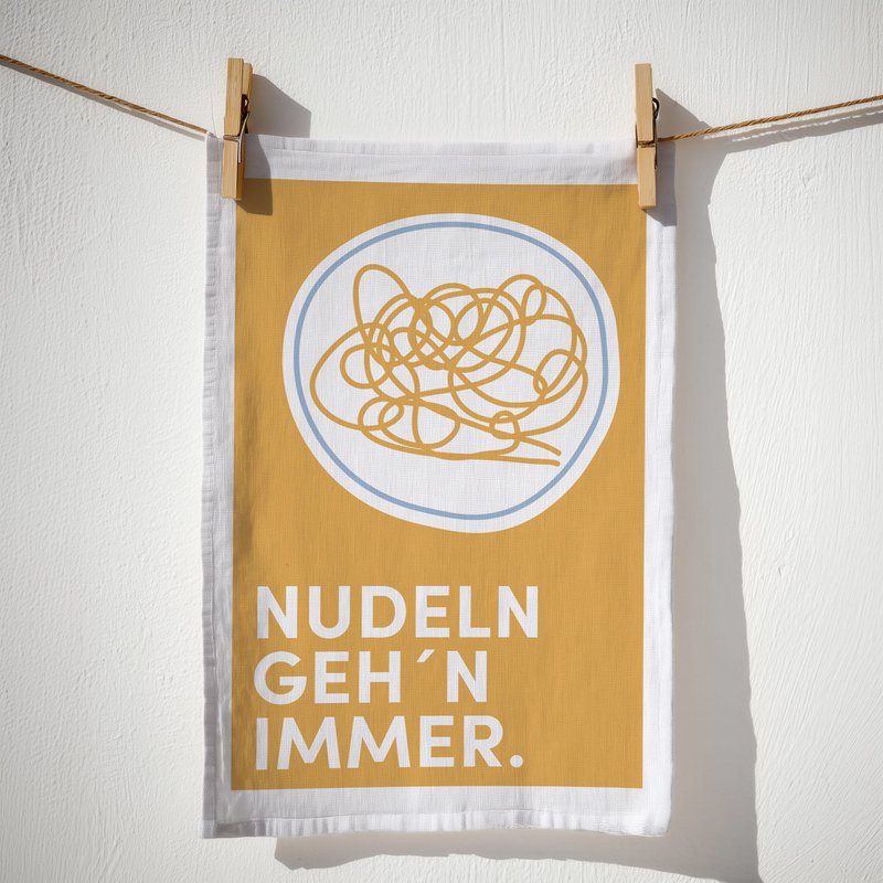 Geschirrtuch Bio Baumwolle - Nudeln - Nr. 5