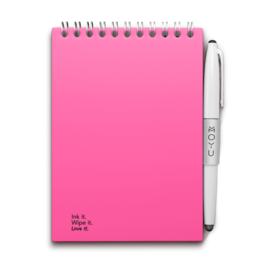 MOYU Erasable Notebook A6 Hardcover - Passion Pink