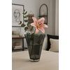 Vase Glas gewellt rauchgrau Tischvase Glasvase 21 x 21 x 30 cm