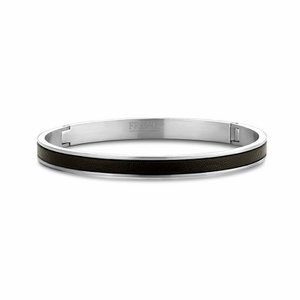 Black Leather Bangle