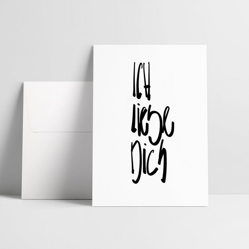 Ik hou van jou / vouwkaart