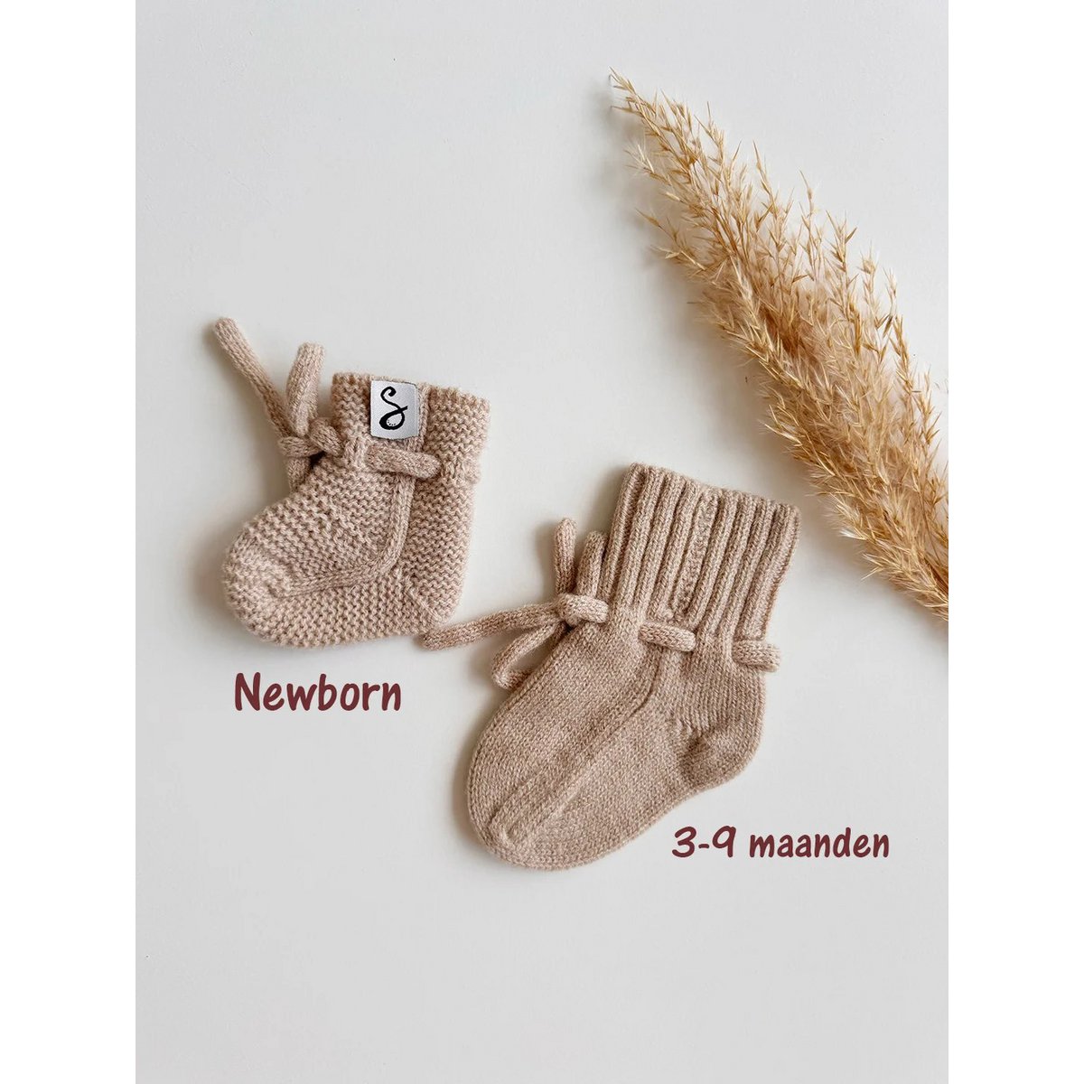 Merino Wol Slffen Neugeborene - Sand
