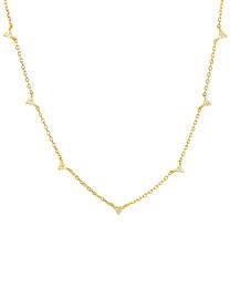 Delicate gold/silver necklace with scattered beads, perfect for layering or wearing alone.