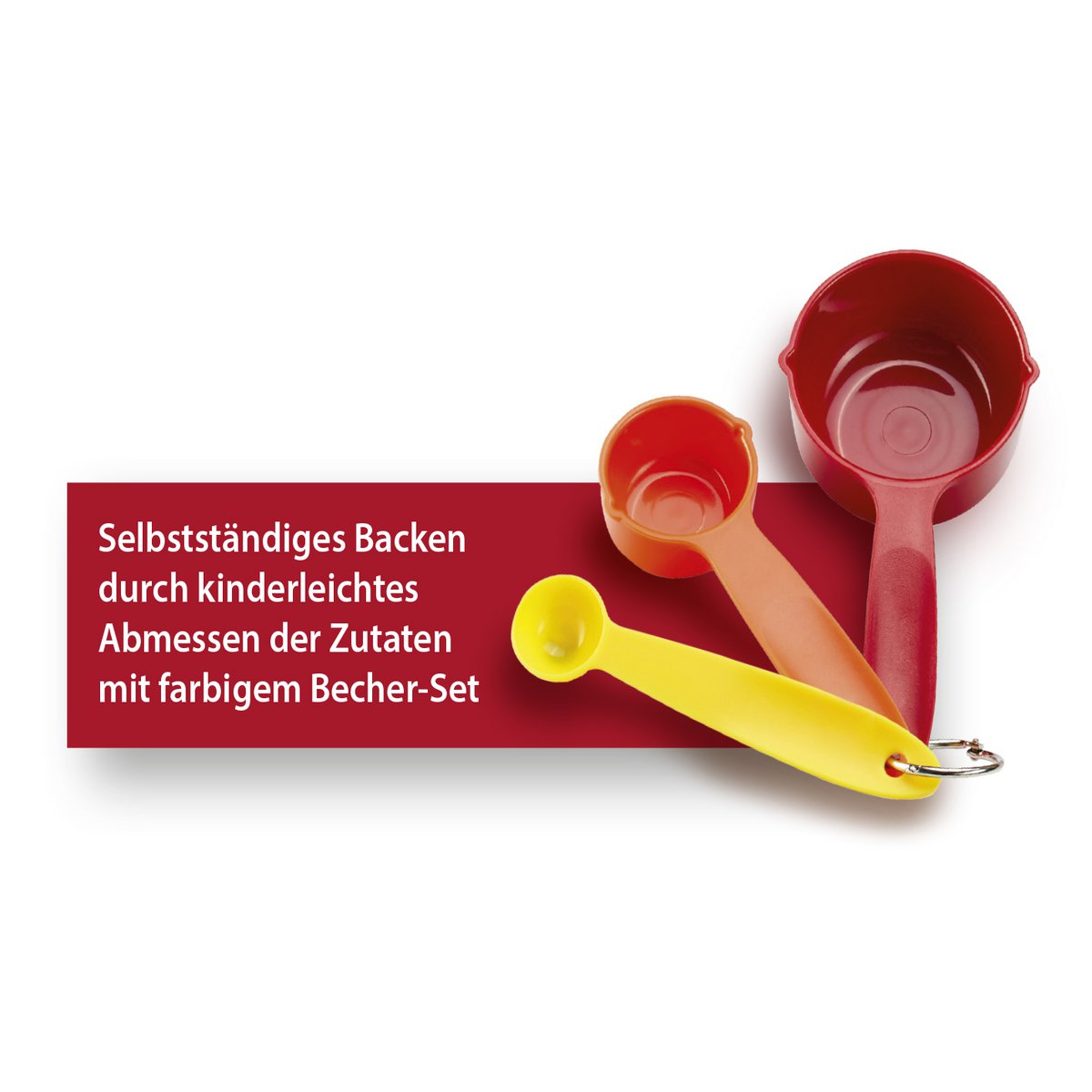 Kinderleichte Becherküche - Leckere Backideen für Kinder (Band 2), inkl. 3-teiliges Messbecher-Set