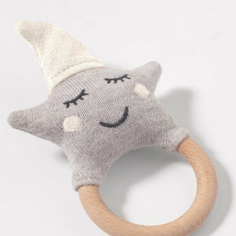 Ivory-Grey Rattle Star
