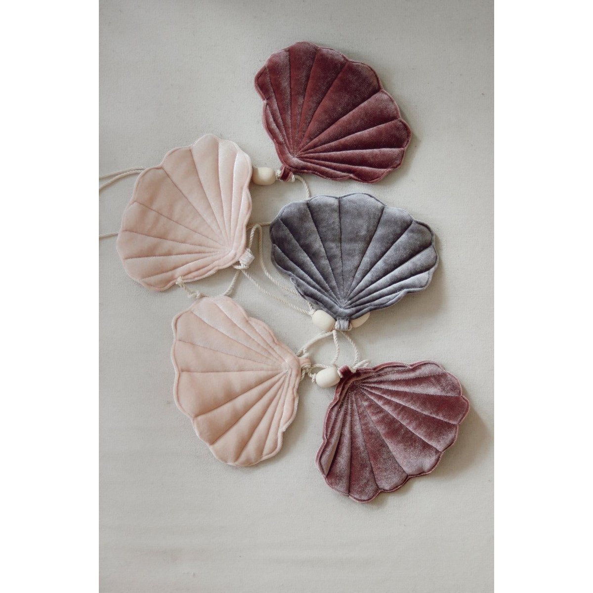 Guirlande Velours « Cosmic Pearl » avec Coquillages
