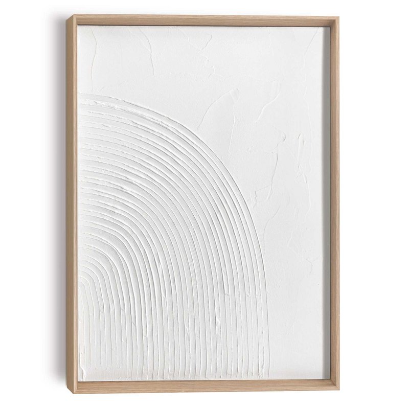 Maleri 3D Art Relief Art Beige Relief 40x30